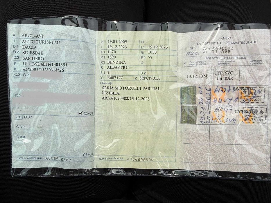 Dacia Sandero (2009) - Benzină 1.4mpi/55KW