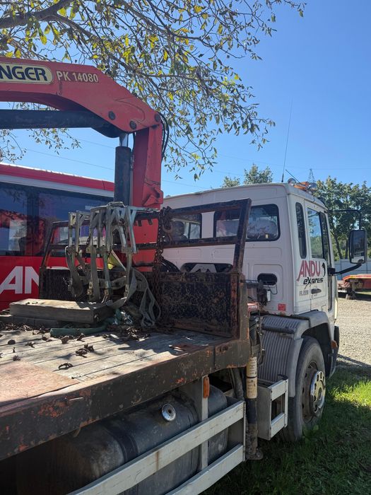 Camion volvo platformă cu macara Palfinger PK 14000