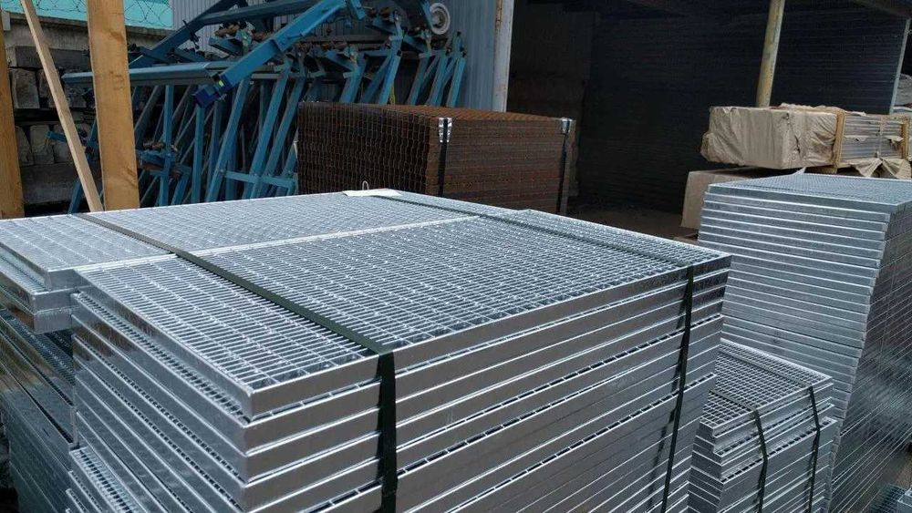 Придверная решетка стальная оцинкованная 500/1000/20