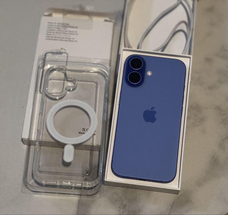 iPhone 16 2025 Ultramarine / Cutie / Factura /  Garantie / Neverlocked