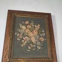 Tablou goblen cu tenta florala