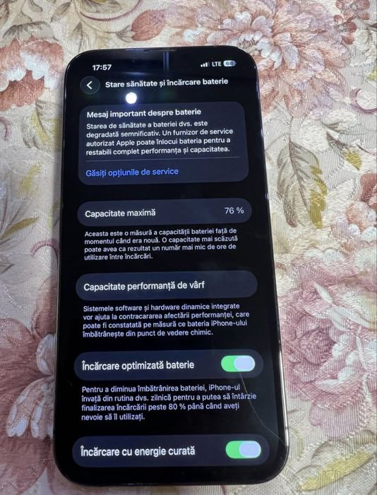 iPhone 13 Pro Graphite 128GB Impecabil Full Box + Huse