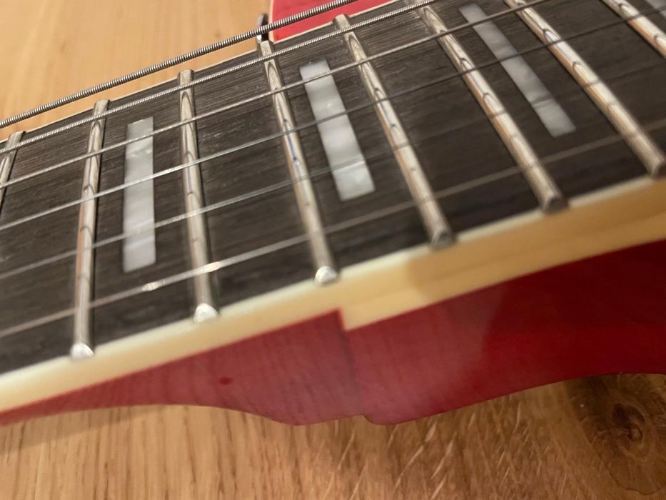 Prodipe Les Paul 300 Red Burst – ca nouă + cablu Ibanez