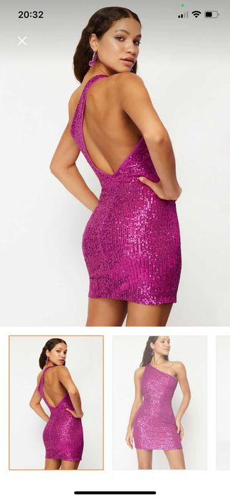 Rochie noua paiete roz masura S