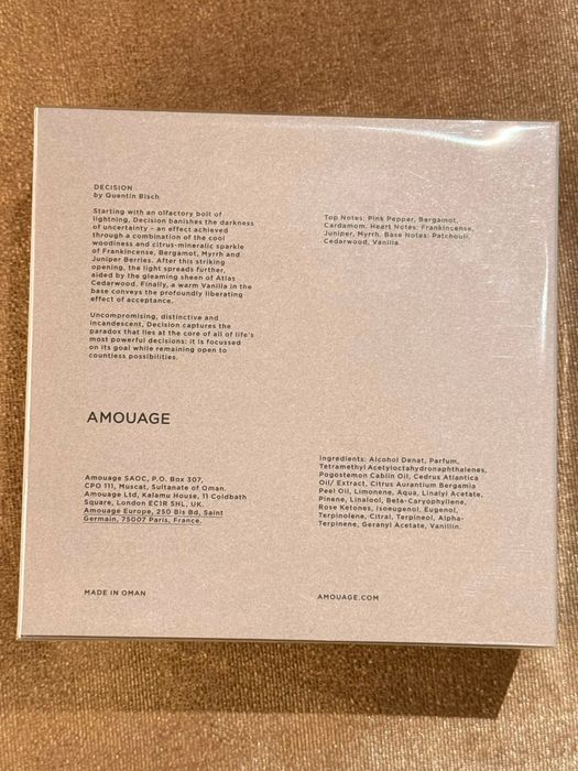 Amouage Decision