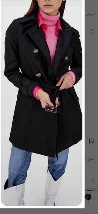 Продается чёрный фирменный плащ H&M