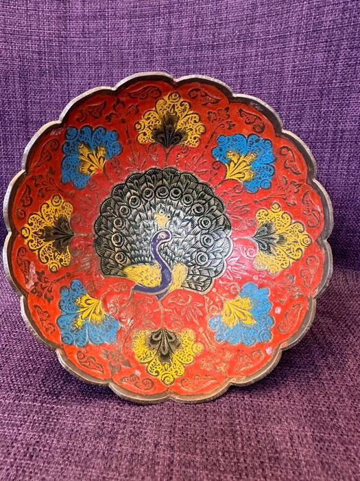 Cupa/ castron din metal cu decor cloisonne