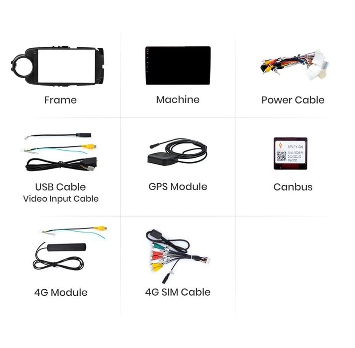 Navigatie Android Toyota Yaris  Carplay Yotube + Camera Marsarier