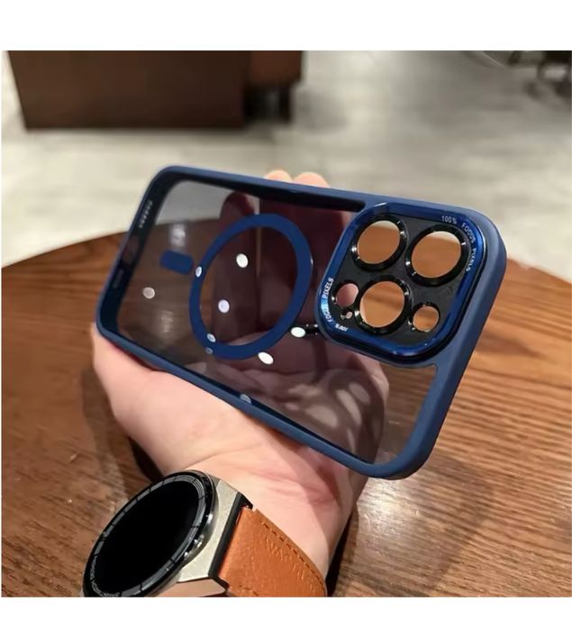 Iphone 16 17 / PRO / PLUS / PRO MAX - Husa Magsafe Hybrid Lucioasa