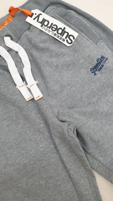 Pantaloni bumbac dens Superdry  L/ gri OFERTA