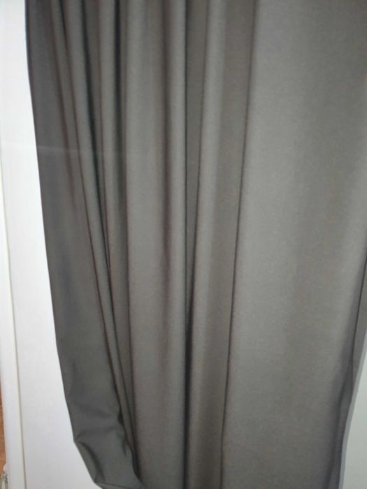 Тъмно кафяви плътни  завеси 2 броя