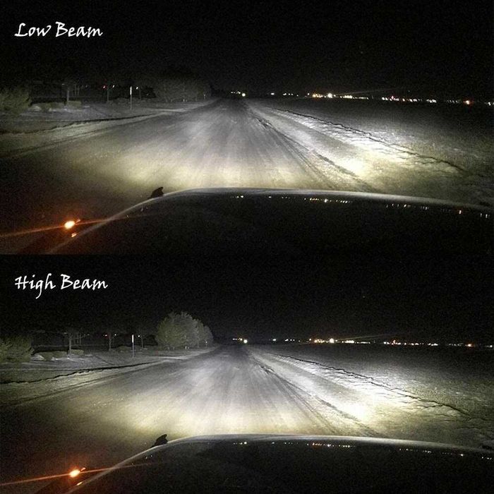 Set Faruri LED JEEP Wrangler JT JK Rubicon Sahara 60w “BLACK”