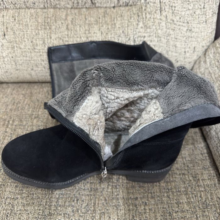 Сапоги натуральная замша