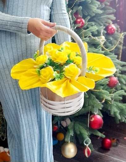 Цветы в корзине (пишите в тг)
