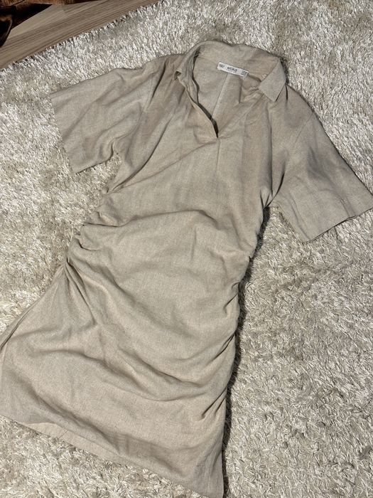 Бежова лятна къса рокля