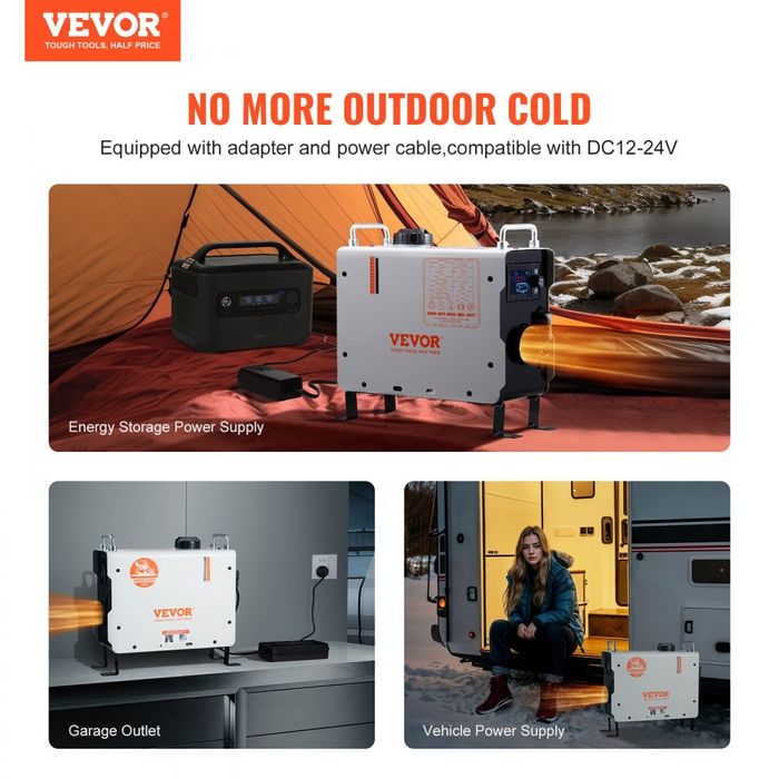 Vevor, Încălzitor pe motorina  multifunctional  CO2 , bluetoot 2kw