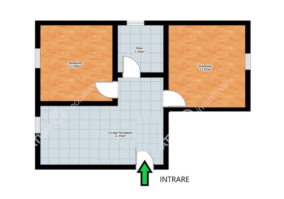 Apartament 2 camere si pivnita zona Calea Dumbravii din Sibiu