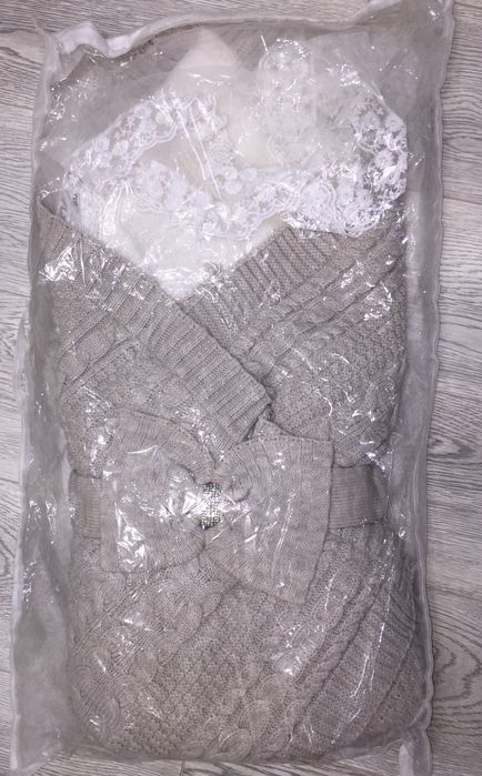 Конверт вязанный турецкий на зиму