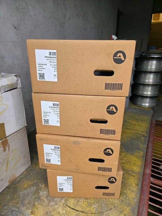 4 Jante Aliaj 5x112 18'' 8J ET 35 57.1 - Dedicate VW Tiguan Passat Golf T-Roc Touran Sharan / Skoda Octavia Superb Yeti Kodiaq Karoq JANTE NOI !