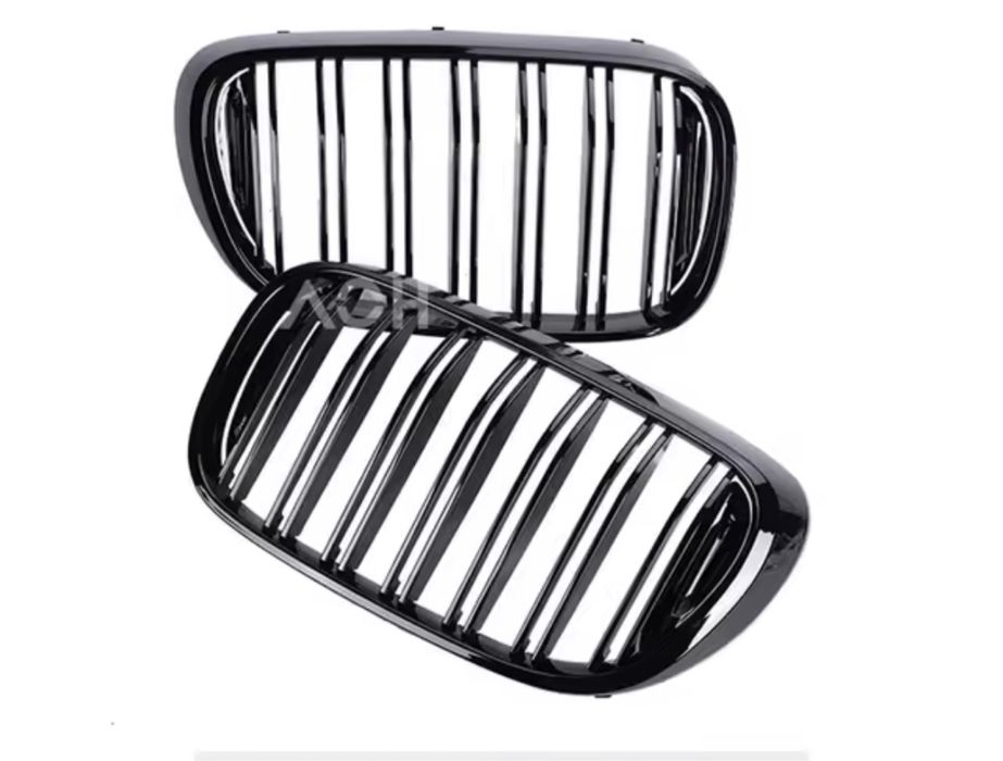 Set grile nari duble M Bmw Seria 5 G30 G31 2016-2019 negru lucios