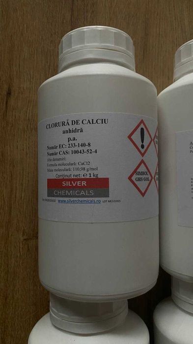 Clorură de calciu (CaCl₂), anhidră — 4 kg