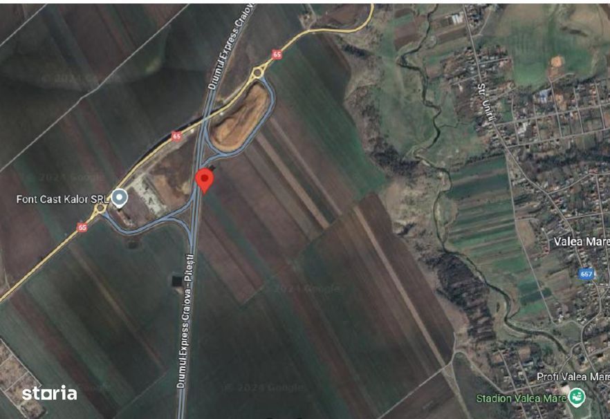 teren intravilan arabil, situat in Com. Valea Mare, jud. Olt