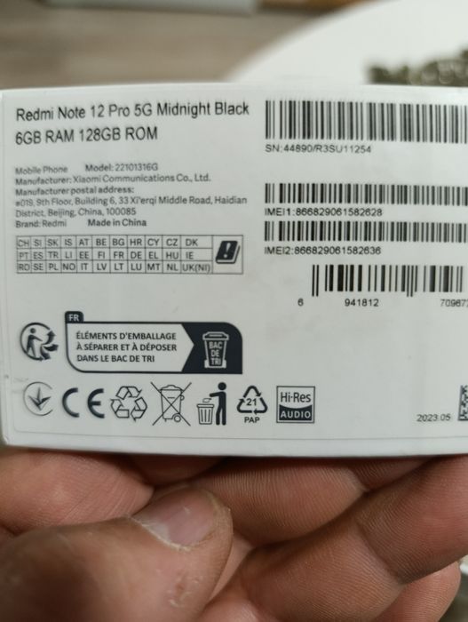 Telefon Xiomi redmi note 12 pro 5G