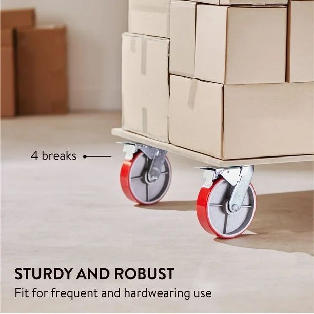 Тежкотоварни въртящи се колела GBL – комплект 4 бр. (със спирачки)