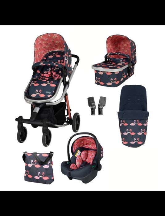 Комбинирана бебешка количка 3 в 1Cosatto Pretty Flamingo