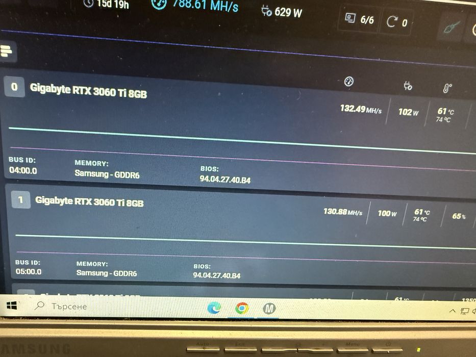 Крипто копачки/ 3060TI и RTX 480