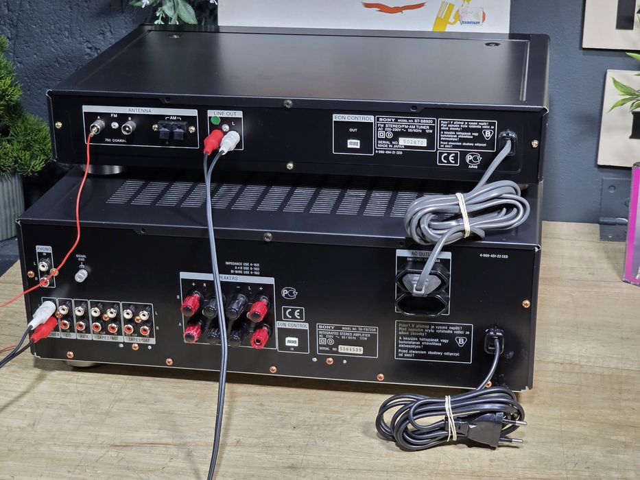 Sistem audio SONY QS, amplificator TA-FB720 QS, radio tuner  ST-SB920 QS, telecomanda, hifi retro,  impecabile