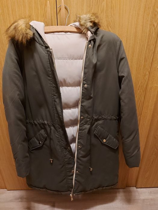 Jachetă de iarna damă 2 fețe