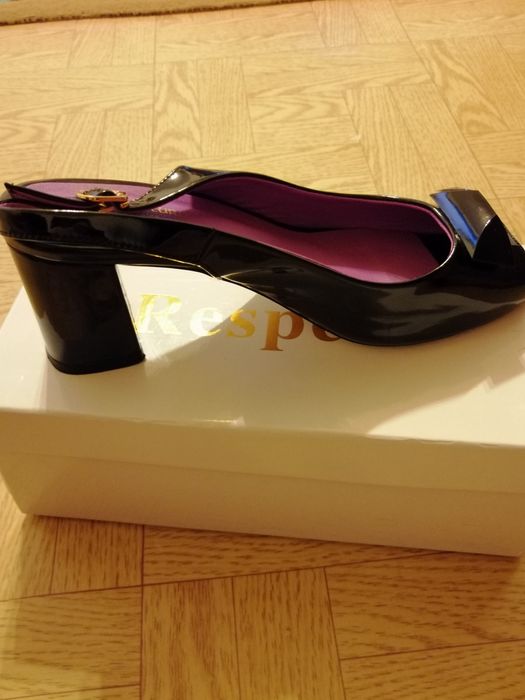 Туфли черный, лакированный