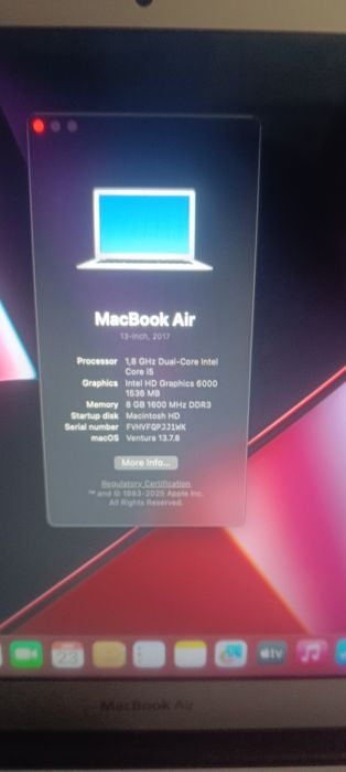 Macbook Air late 2017