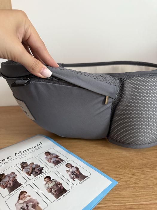 Marsupiu Mavio ergonomic NOU, cu șezut detașabil, 0-14,9 kg, 0-3 ani
