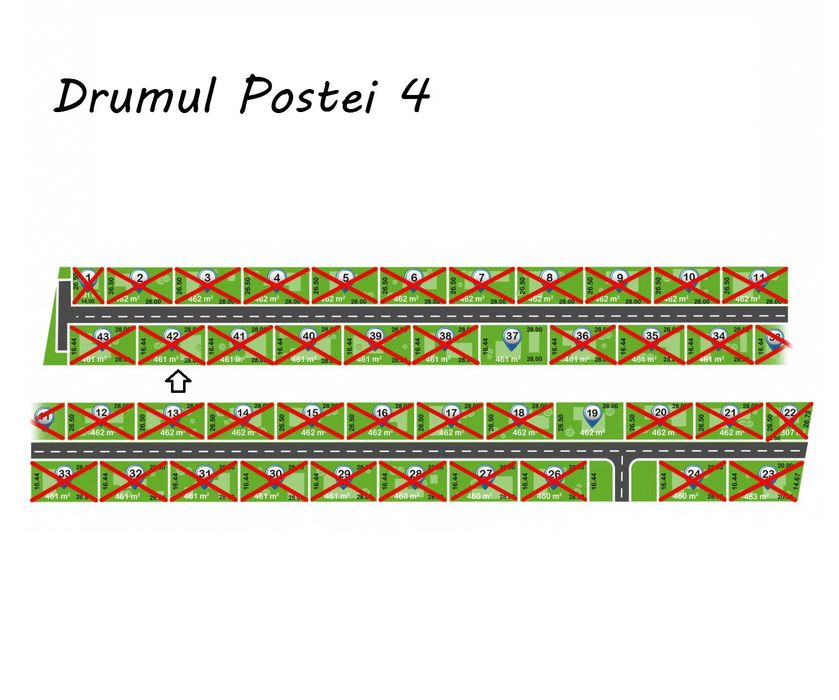 Teren Tartasesti , 462mp - aproape de Buc