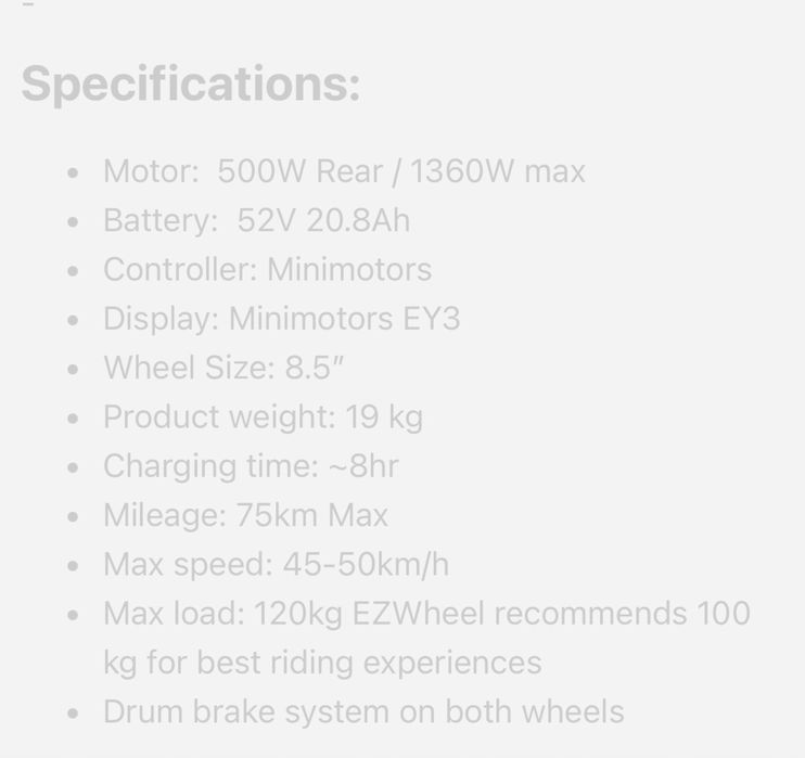 Trotineta electrica  Speedway Leger Pro in stare foarte buna