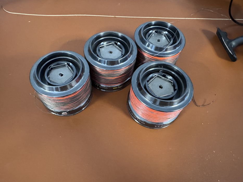 4buc mulinete Eastshark 6000 foarte bune,plantat fir mult