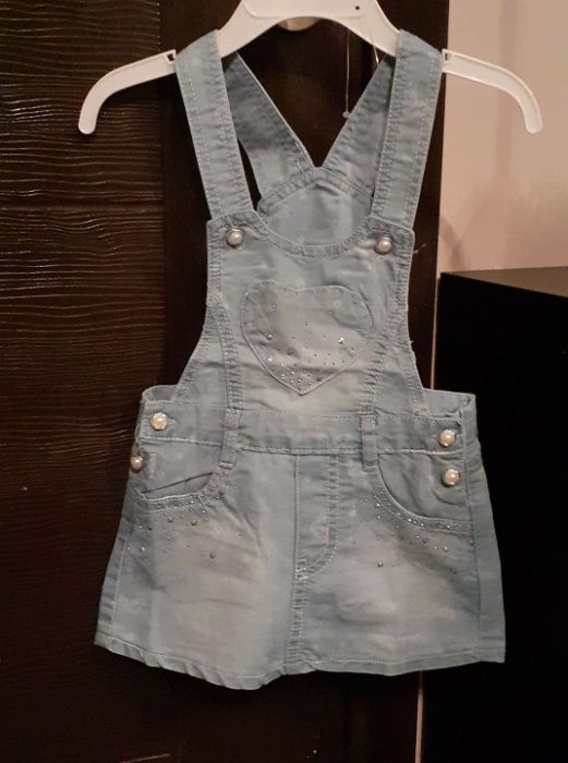 Нов дънков гащеризон и роклички 92 рр