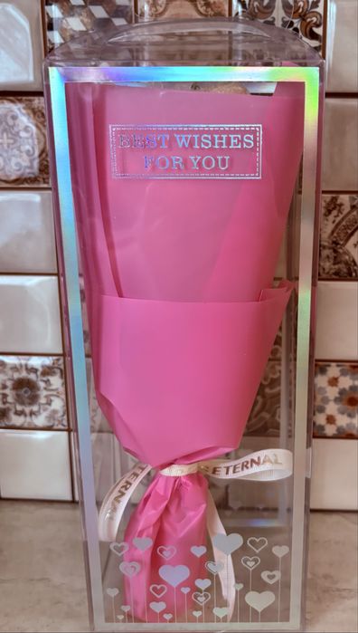 Buchet LoveBear cu Trandafir din Săpun Parfumat