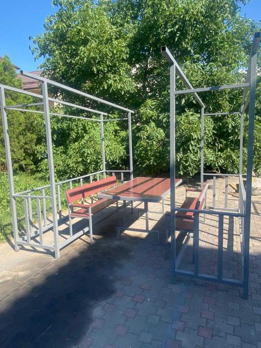 Беседка садовая односкатная