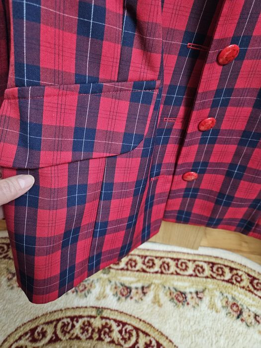costum taior din stofa de lana cu pantanon