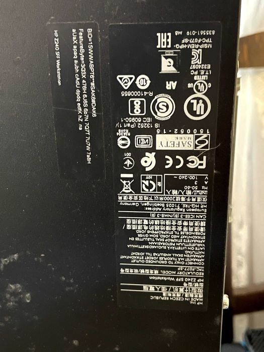 Unitate PC HP z240 I7 7700 Nvidia Quadro P400 2GB 256GB SSD 2TB HDD