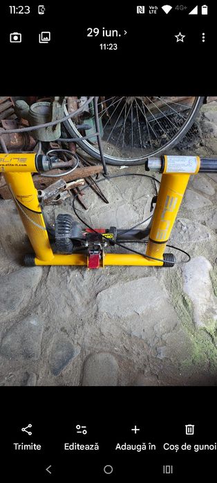 Dispozitiv pentru antrenament bicicleta