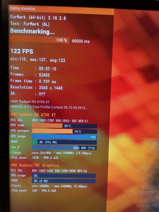 Placa video AMD Rx 6700xt Asus Dual 12 Gb  ca noua