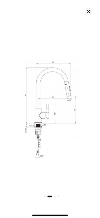 Кухненски смесител  Deante Lima черен  нов
