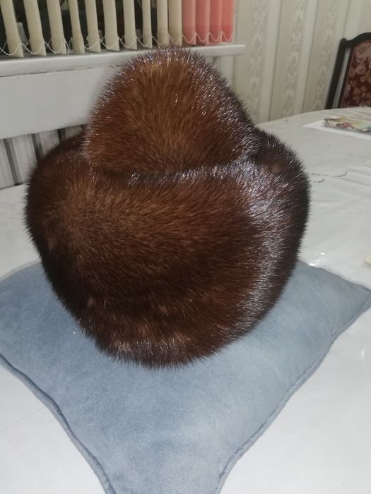 Норковая шапка новая
