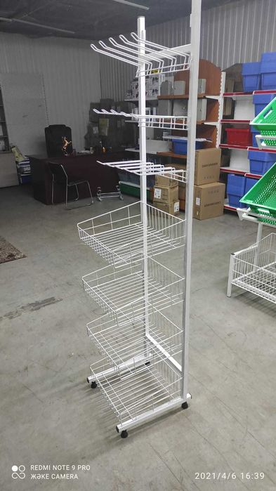 стеллаж металлические полки