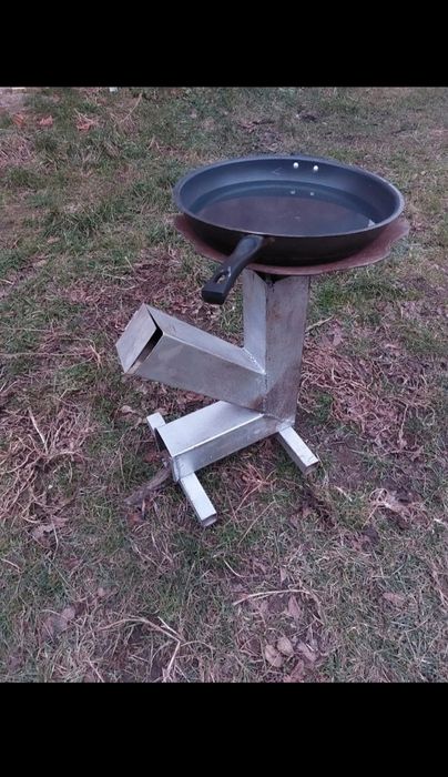 Sobă rachetă din teava rectangulara 120 mm