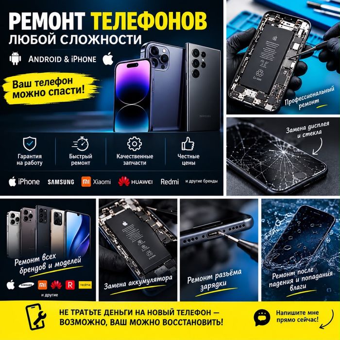 Ремонт телефон все модель